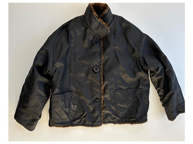 Abrigo Fendi FF Monograma Viscosa Marrón Castaño - vista 11