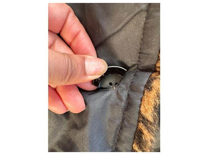 Abrigo Fendi FF Monograma Viscosa Marrón Castaño - vista 14