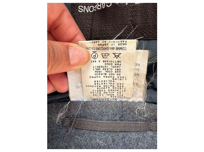 Casaco de lã cinza Comme Des Garcons Homme Plus - vista 11