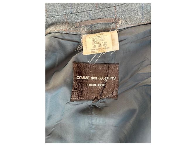 Casaco de lã cinza Comme Des Garcons Homme Plus - vista 13