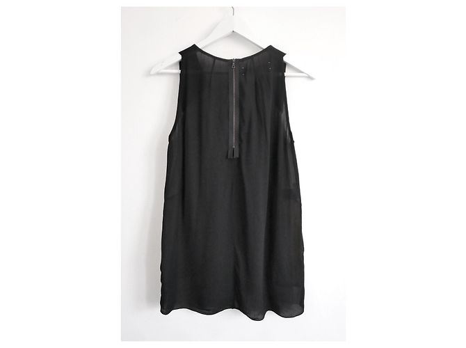 Marni Panel-Bluse mit Rüschen Schwarz Grau Creme - Ansicht 3