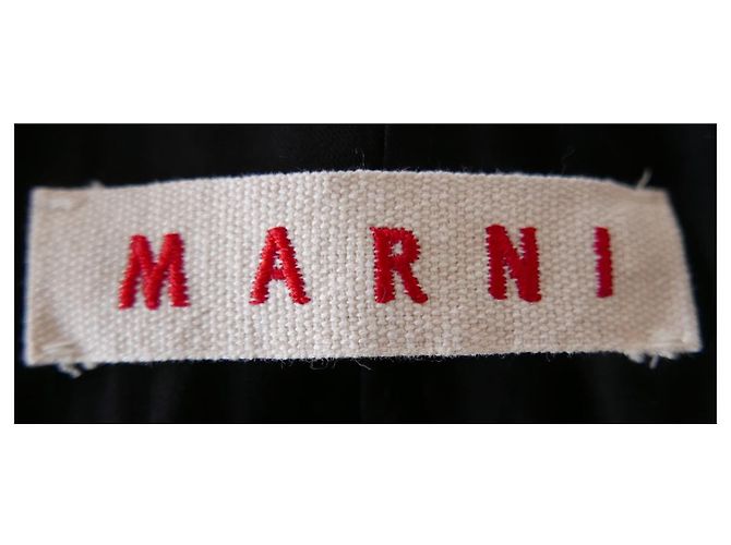 Marni Panel-Bluse mit Rüschen Schwarz Grau Creme - Ansicht 4