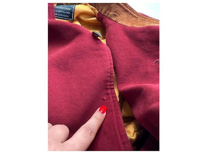 Arnys Cappotti da Uomo Rosso - vista 11