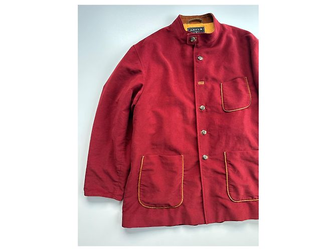 Arnys Cappotti da Uomo Rosso - vista 3