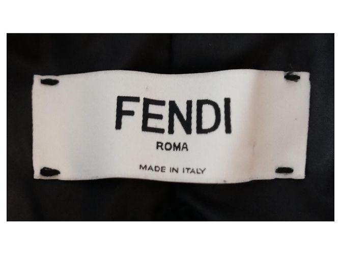 Giacca da sci imbottita Fendi grigia e nera Grigio - vista 8