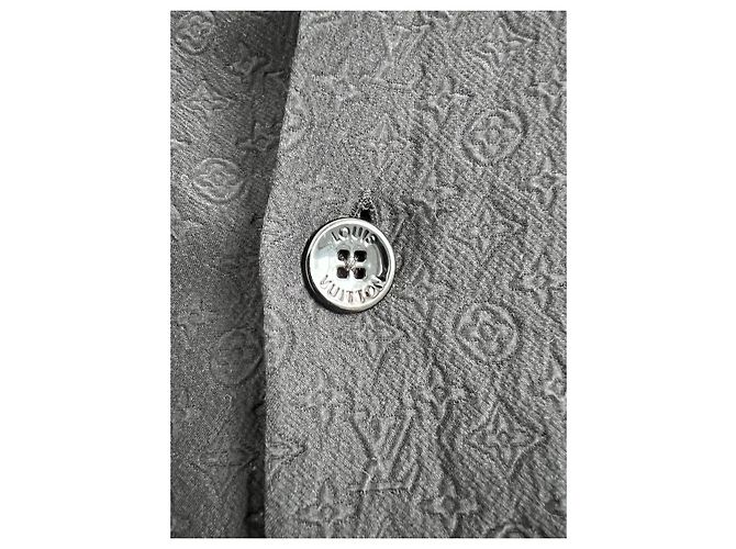 Camisa Louis Vuitton Mini Monogram em seda e algodão preta Preto Monograma - vista 5