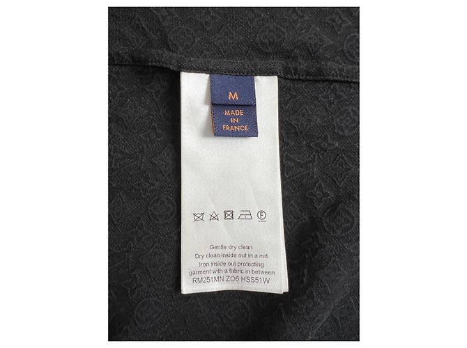 Camisa Louis Vuitton Mini Monogram em seda e algodão preta Preto Monograma - vista 6