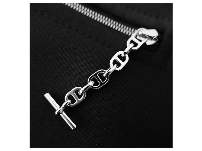Hermès Hermes Black Wool Chaine D'Ancre Zip Jacket - view 4