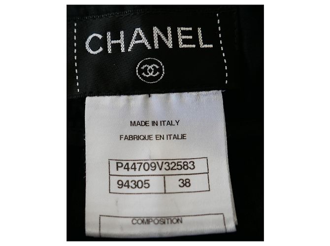Pantalones Pedal Pushers de Terciopelo Texturizado Negro Chanel Otoño 2012 - vista 4