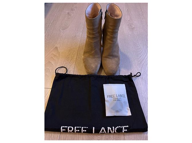 Botines Free Lance talla 37 Beige - vista 4