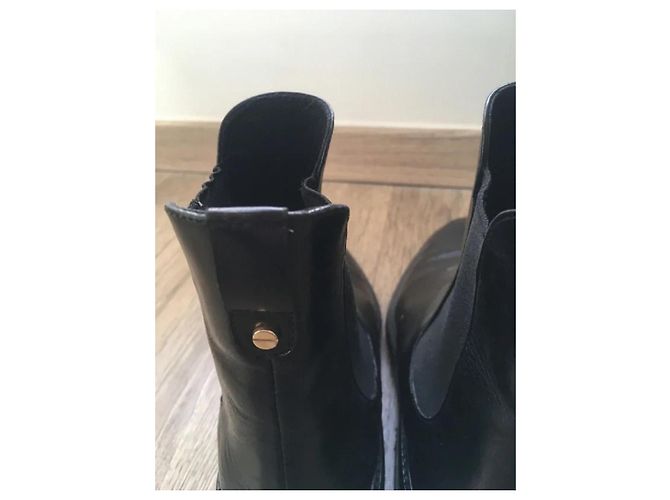 Botines Minelli de cuero negro talla 38 - vista 3