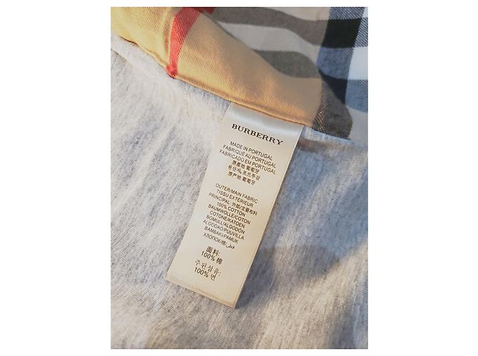 Moletom com capuz Burberry cinza de algodão - vista 8