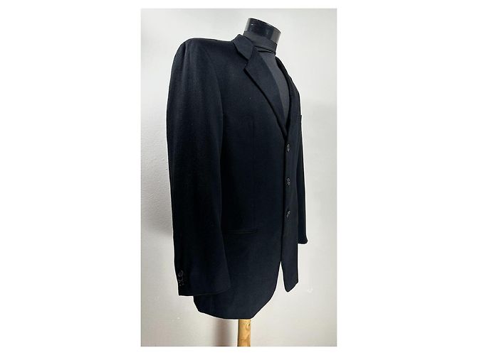 Giorgio Armani Blazer in cashmere nero - vista 2