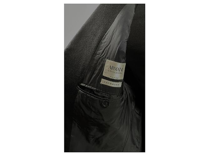 Giorgio Armani Blazer in cashmere nero - vista 4