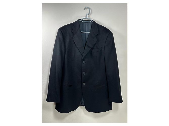 Giorgio Armani Blazer in cashmere nero - vista 6