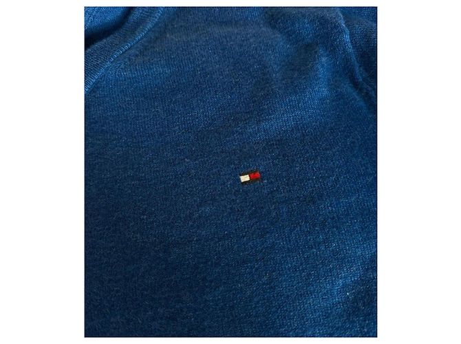 Suéter azul com decote em V Tommy Hilfiger - Ansicht 2
