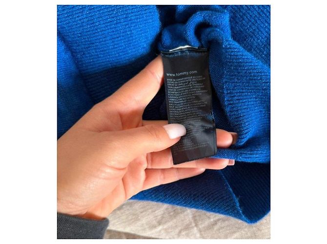 Suéter azul com decote em V Tommy Hilfiger - Ansicht 3