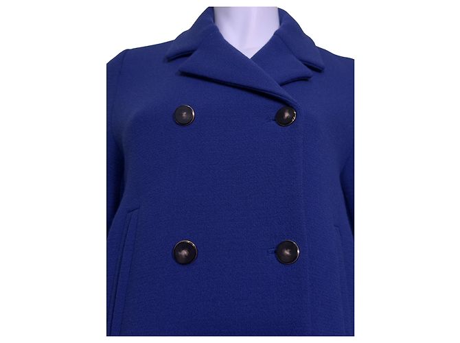 Abrigo de lana azul Vanessa Seward - vista 3