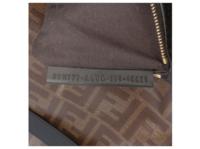 Fendi Braune Zucca Lackstoff Käfig Baguette - Ansicht 6