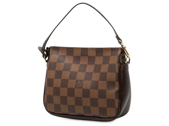 Trousse Pochette Damier Ebene Marrone Louis Vuitton - vista 2