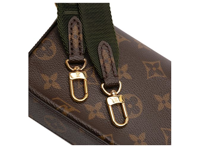 Louis Vuitton Marrone Monogram Felicie Strap And Go - vista 10