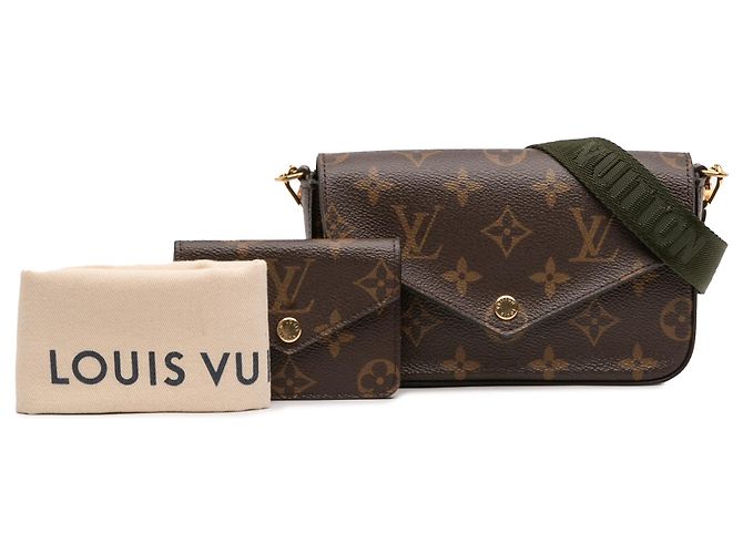Louis Vuitton Marrone Monogram Felicie Strap And Go - vista 12