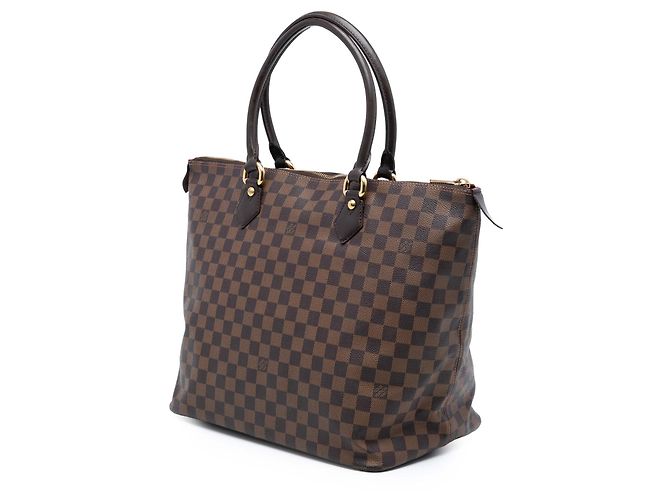 Louis Vuitton Borsa Saleya GM Damier Ebene Marrone - vista 2
