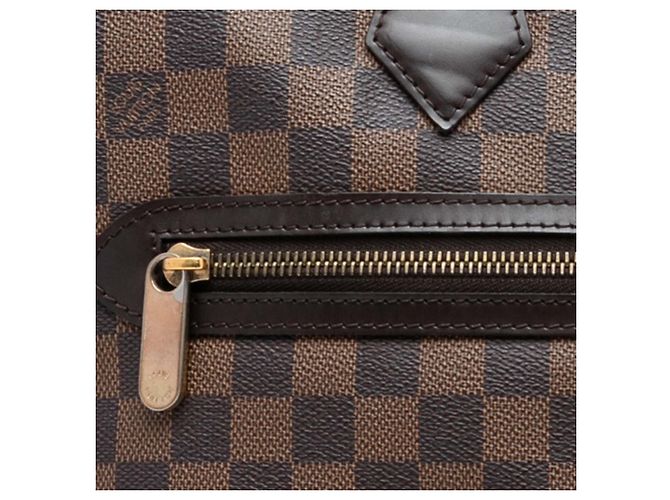 Louis Vuitton Borsa Saleya GM Damier Ebene Marrone - vista 6