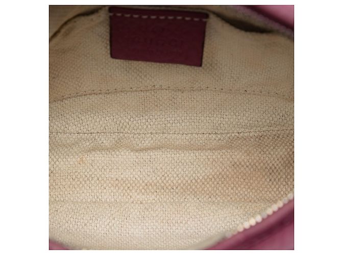 Gucci Mini Soho in pelle di vitello rosa con catena a tracolla - vista 4