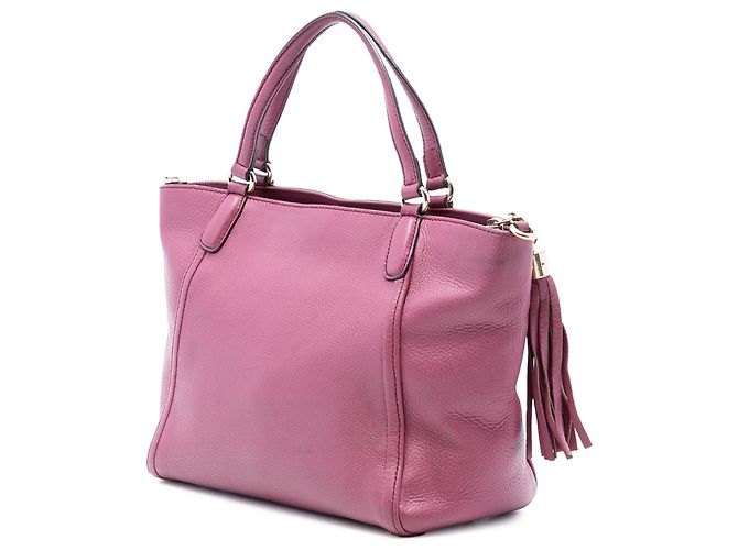 Borsa Soho Cellarius in pelle martellata viola di Gucci Porpora - vista 2