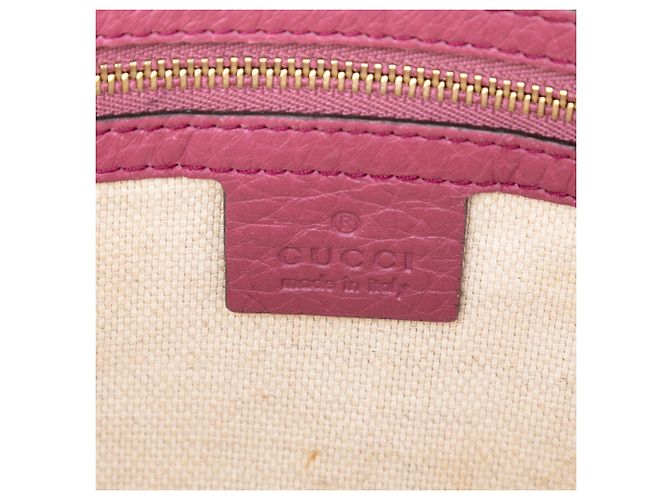 Borsa Soho Cellarius in pelle martellata viola di Gucci Porpora - vista 5