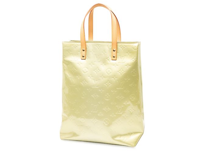 Louis Vuitton Borsa Reade MM in Vernis Monogram Bianco Crudo - vista 2