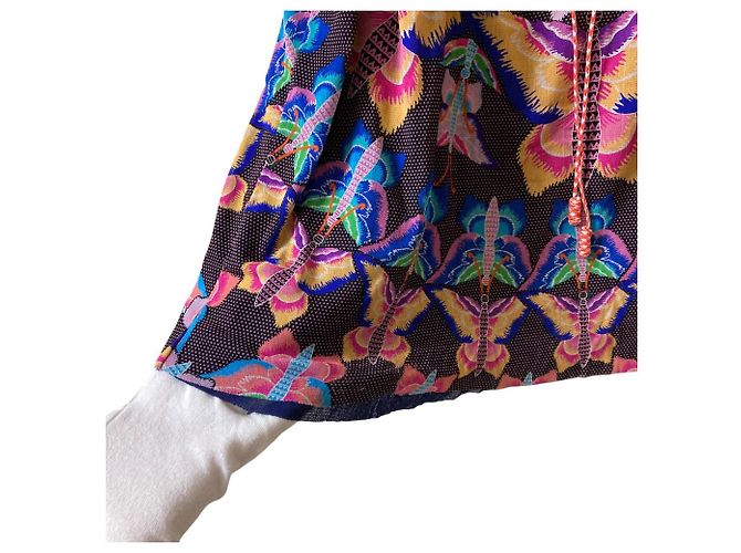 Autre Marque Blusa de Power Net con estampado de mariposa de Vivienne Tam Multicolor - vista 5