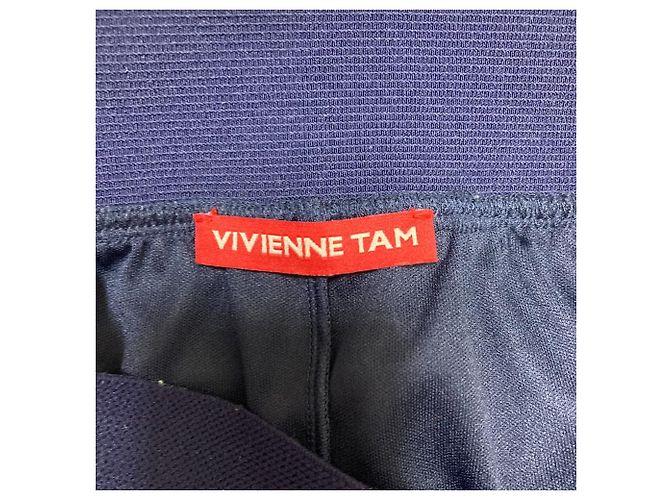 Autre Marque Falda de red con estampado floral Vivienne Tam Azul - vista 5
