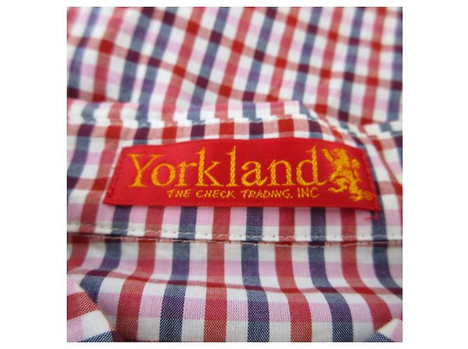 Autre Marque Yorkland Karo Langarmhemd Kleid Weiß Rot Marineblau - Ansicht 5