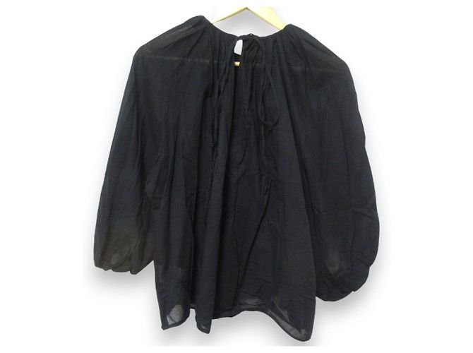 Autre Marque NAVE Volume Boil Bluse Schwarz - Ansicht 2