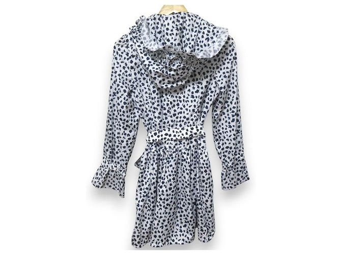 Autre Marque Abrigo de primavera con capucha y estampado TO BE CHIC Blanco Azul marino - vista 2