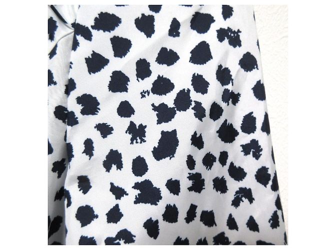 Autre Marque Abrigo de primavera con capucha y estampado TO BE CHIC Blanco Azul marino - vista 4