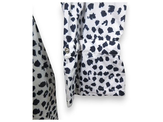 Autre Marque Abrigo de primavera con capucha y estampado TO BE CHIC Blanco Azul marino - vista 8