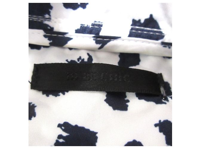Autre Marque Abrigo de primavera con capucha y estampado TO BE CHIC Blanco Azul marino - vista 9