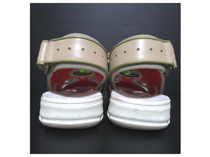 Sandali in rete Velcro Gucci Multicolore Beige - vista 4