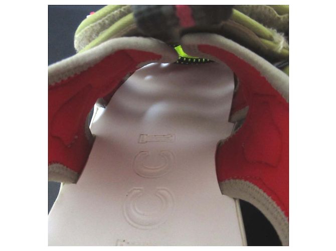 Sandali in rete Velcro Gucci Multicolore Beige - vista 7