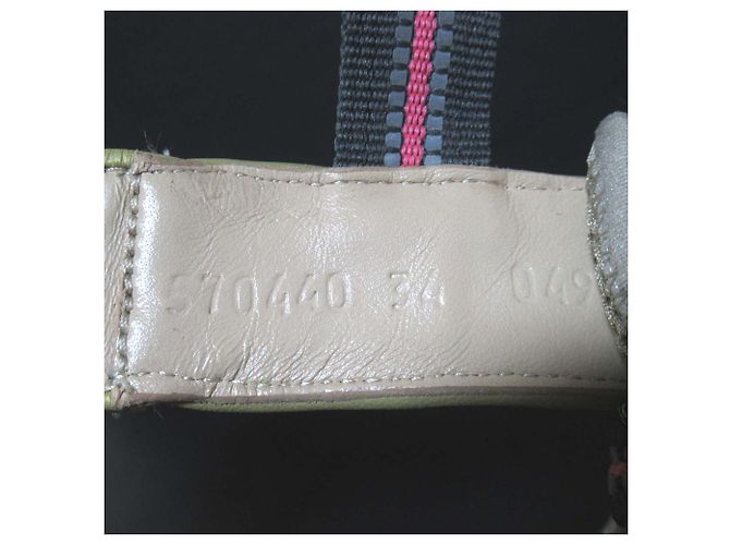 Sandali in rete Velcro Gucci Multicolore Beige - vista 9