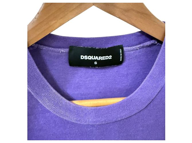 T-shirt in cotone Dsquared2 Porpora - vista 5