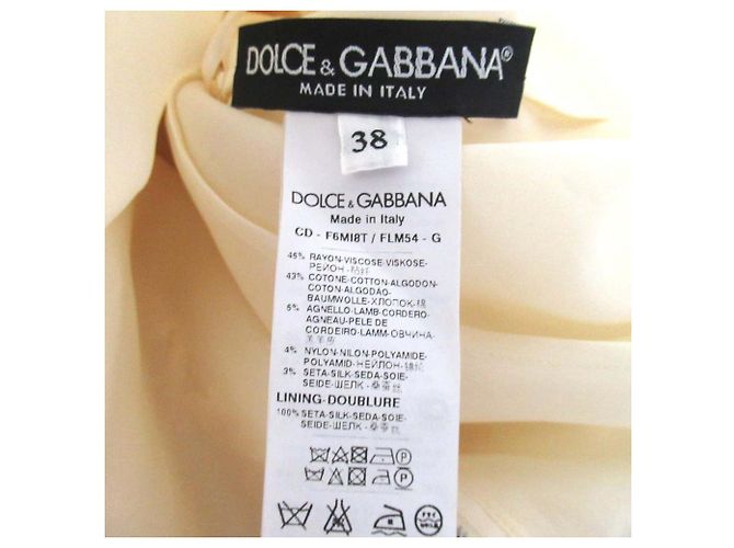 Dolce & Gabbana Spitzenkleid Dolce&Gabbana Beige Roh - Ansicht 6