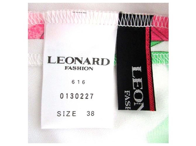 Autre Marque Blumenmusterkleid LEONARD FASHION Weiß - Ansicht 5