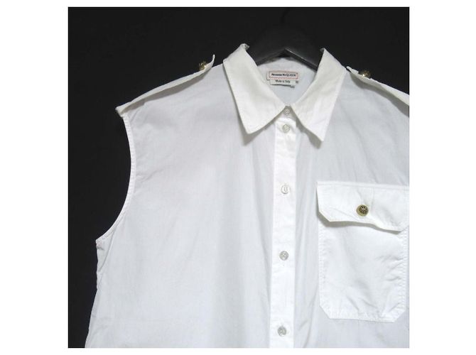 Camisa sin mangas Alexander McQueen Blanco - vista 3