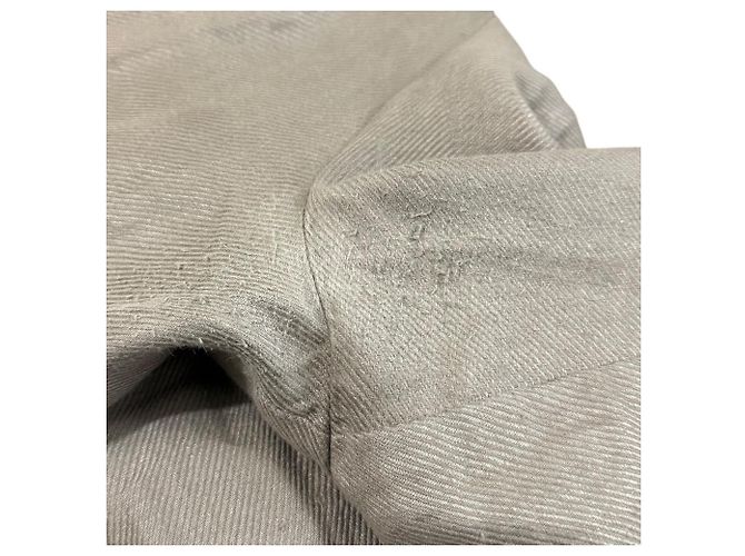 Autre Marque Leinenhose Col Pierrot Beige - Ansicht 8