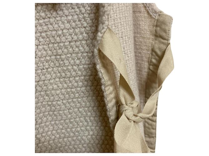 Autre Marque Gilet in maglia di garza POPCORN RASCHEL Beige - vista 4