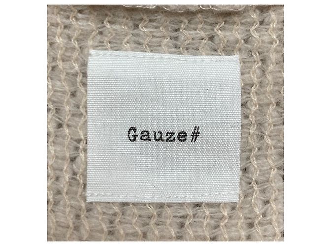 Autre Marque Gilet in maglia di garza POPCORN RASCHEL Beige - vista 5